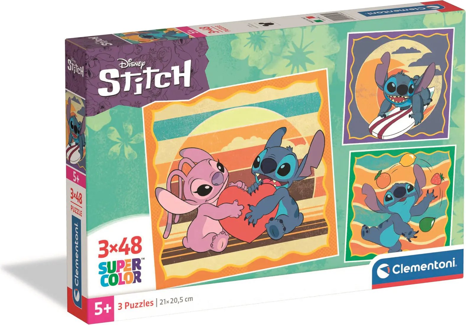 Stitch: Priateľský mimozemšťan – puzzle 3× 48 dielikov