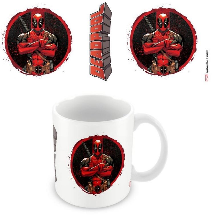 Marvel Deadpool: Pose In Logo – hrnček