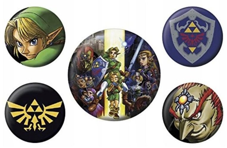 Nintendo The Legend Of Zelda – odznaky sada 5 ks