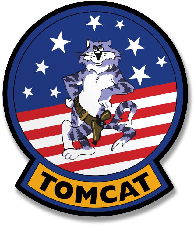 Hybris Production AB Samolepka Top Gun Tomcat 9 cm