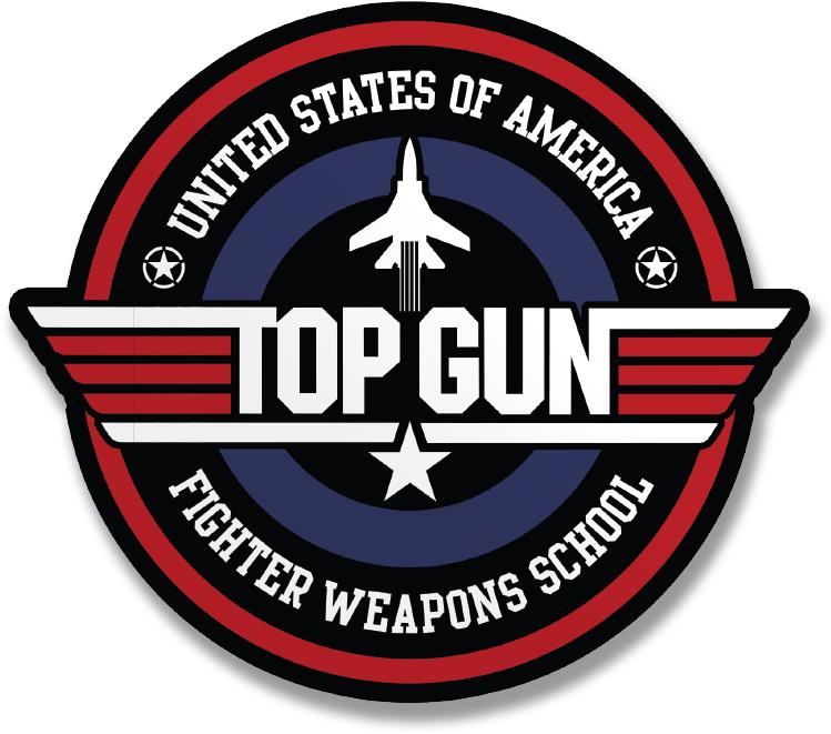 Hybris Production AB Samolepka Top Gun Fighter Weapons School 10 cm