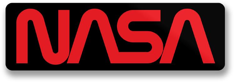 Hybris Production AB Samolepka NASA Worm Logo 10 cm