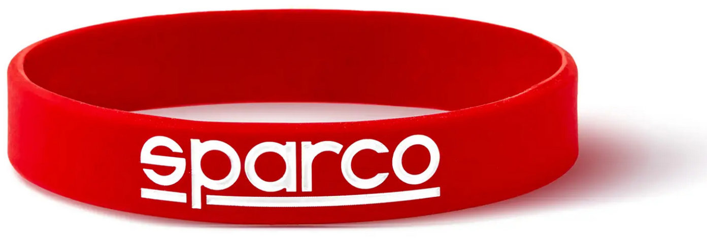 Sparco silikónový náramok červený