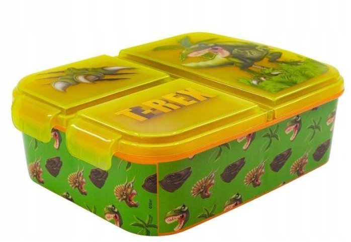 Svačinový box s přihrádkami T-Rex
