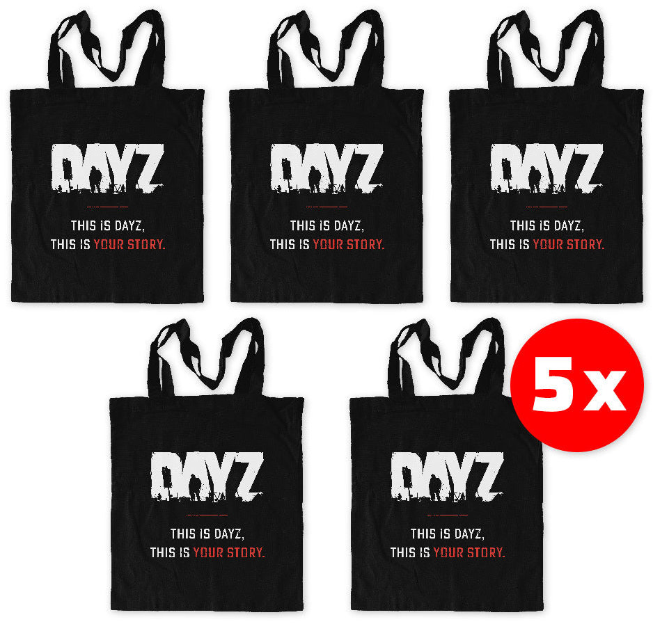 DayZ Eco – Friendly Shopping Bag Black 5 ks – taška