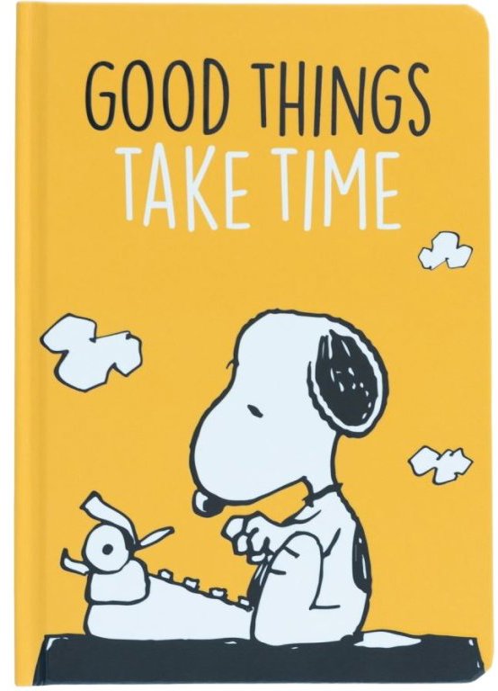 Snoopy: Good things take time – Zápisník A5