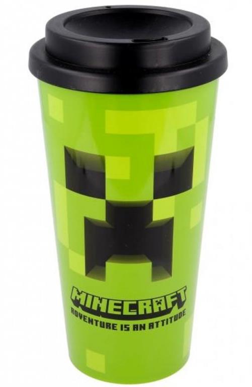 Minecraft: Creeper – cestovný hrnček s viečkom