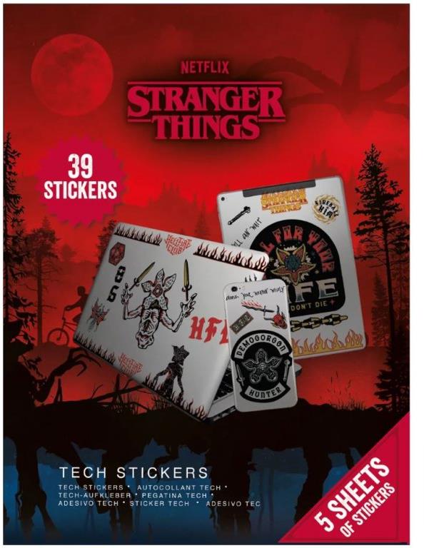 Netflix: Stranger Things – samolepky na elektroniku