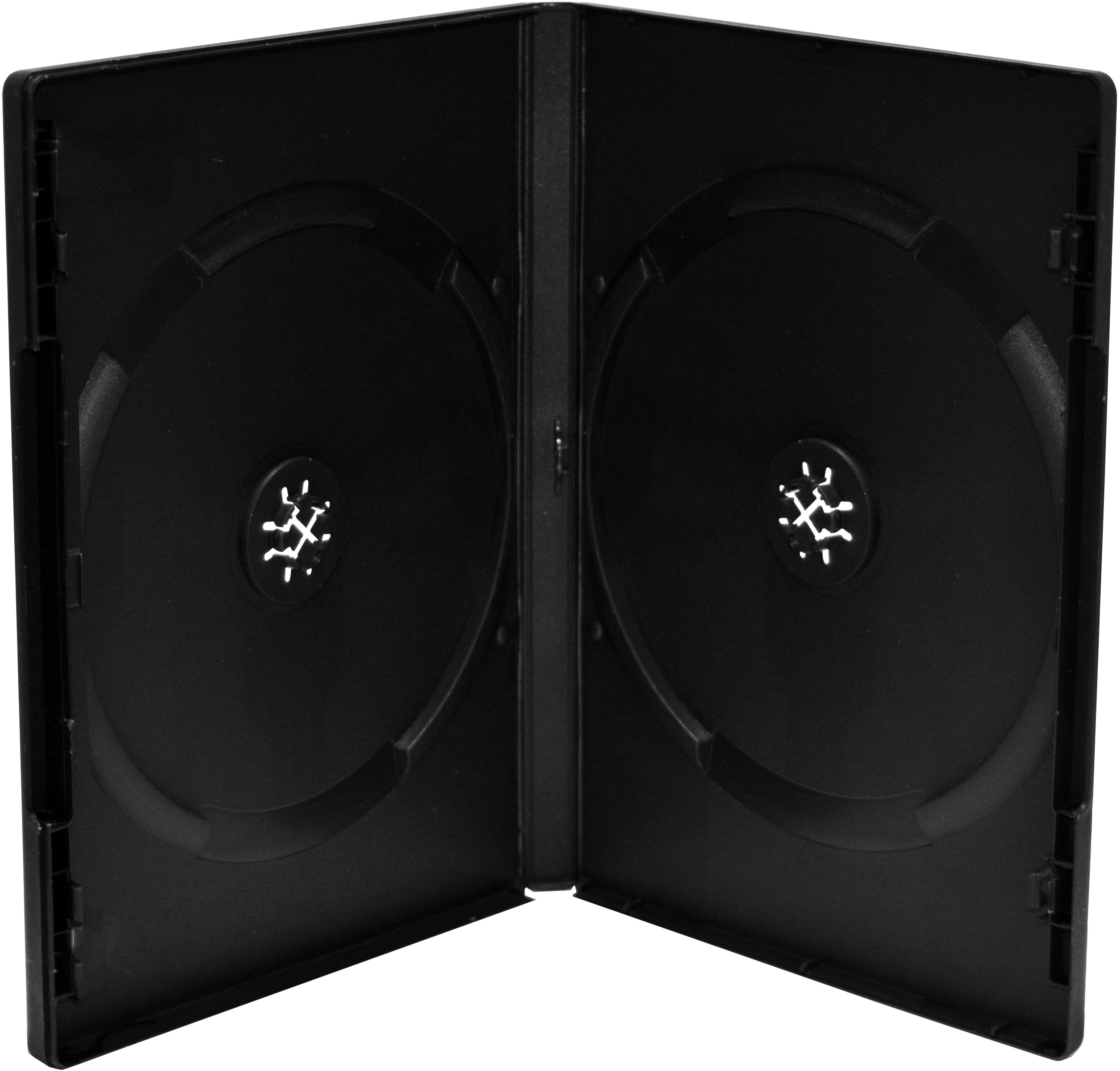 MEDIARANGE box: 2 DVD 14 mm, čierny - kartón 50 ks