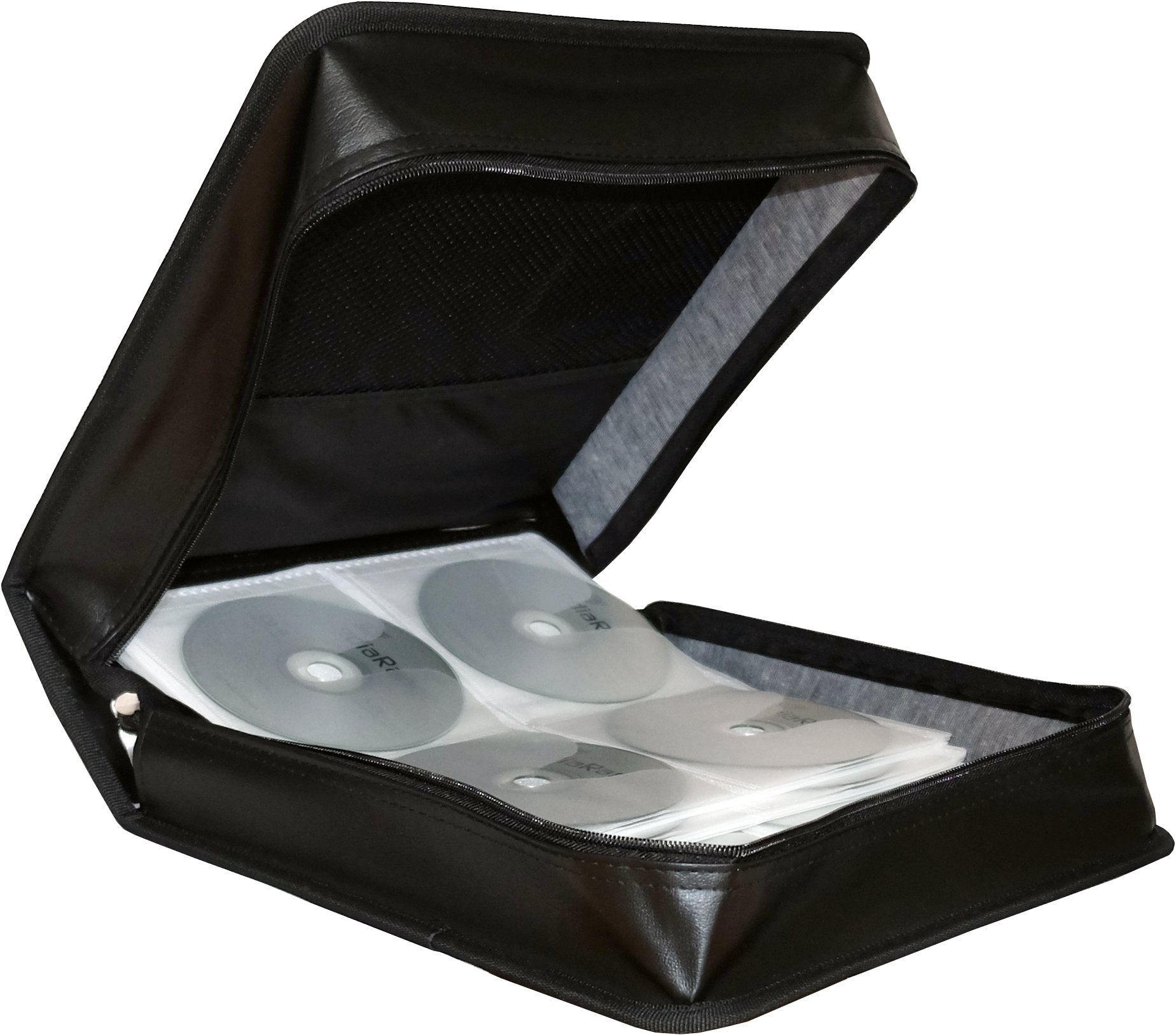 MEDIARANGE na 300 CD/DVD, zapínacie, čierne