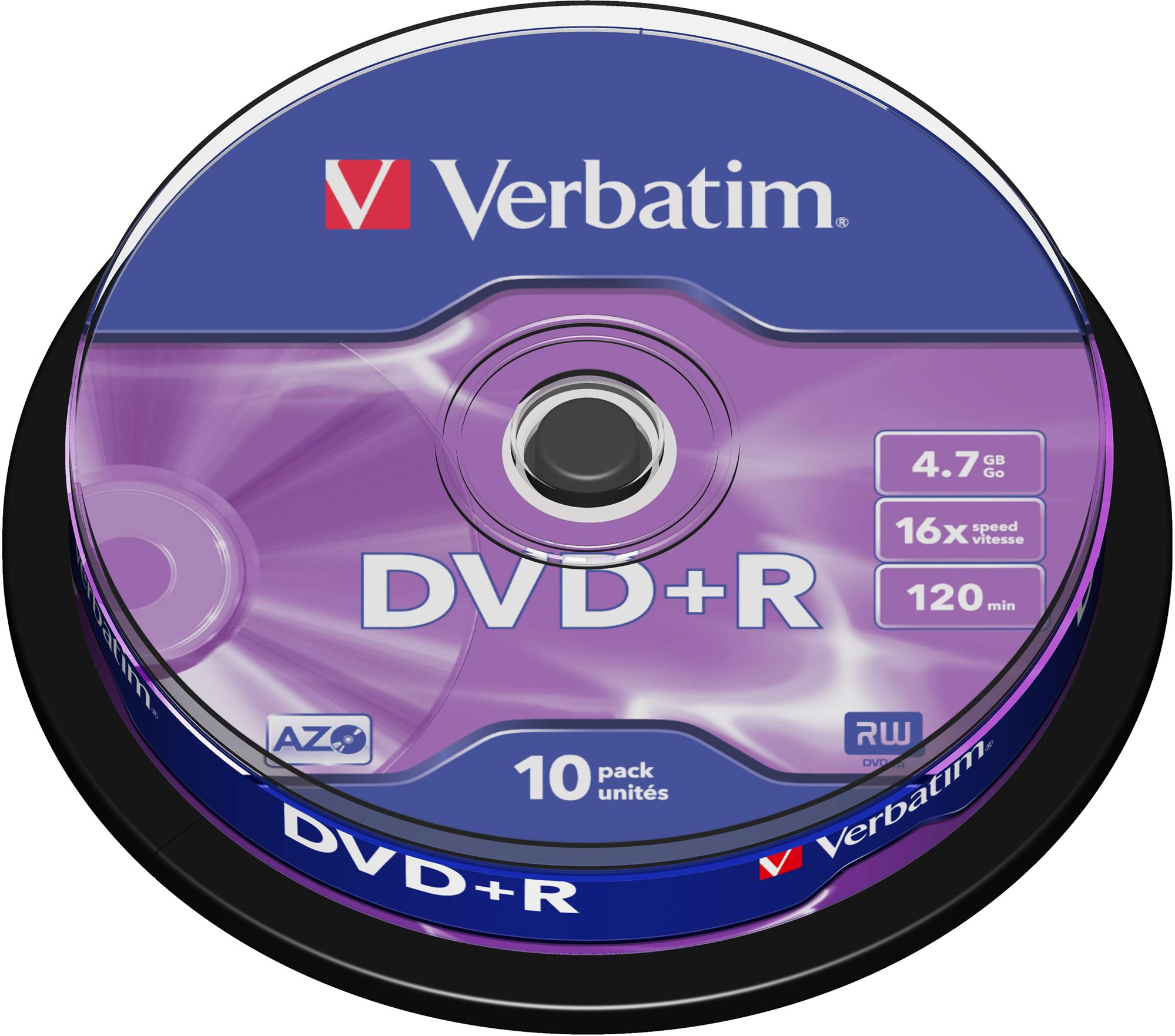 Verbatim DVD+R 16×, 10 ks Cake-Box