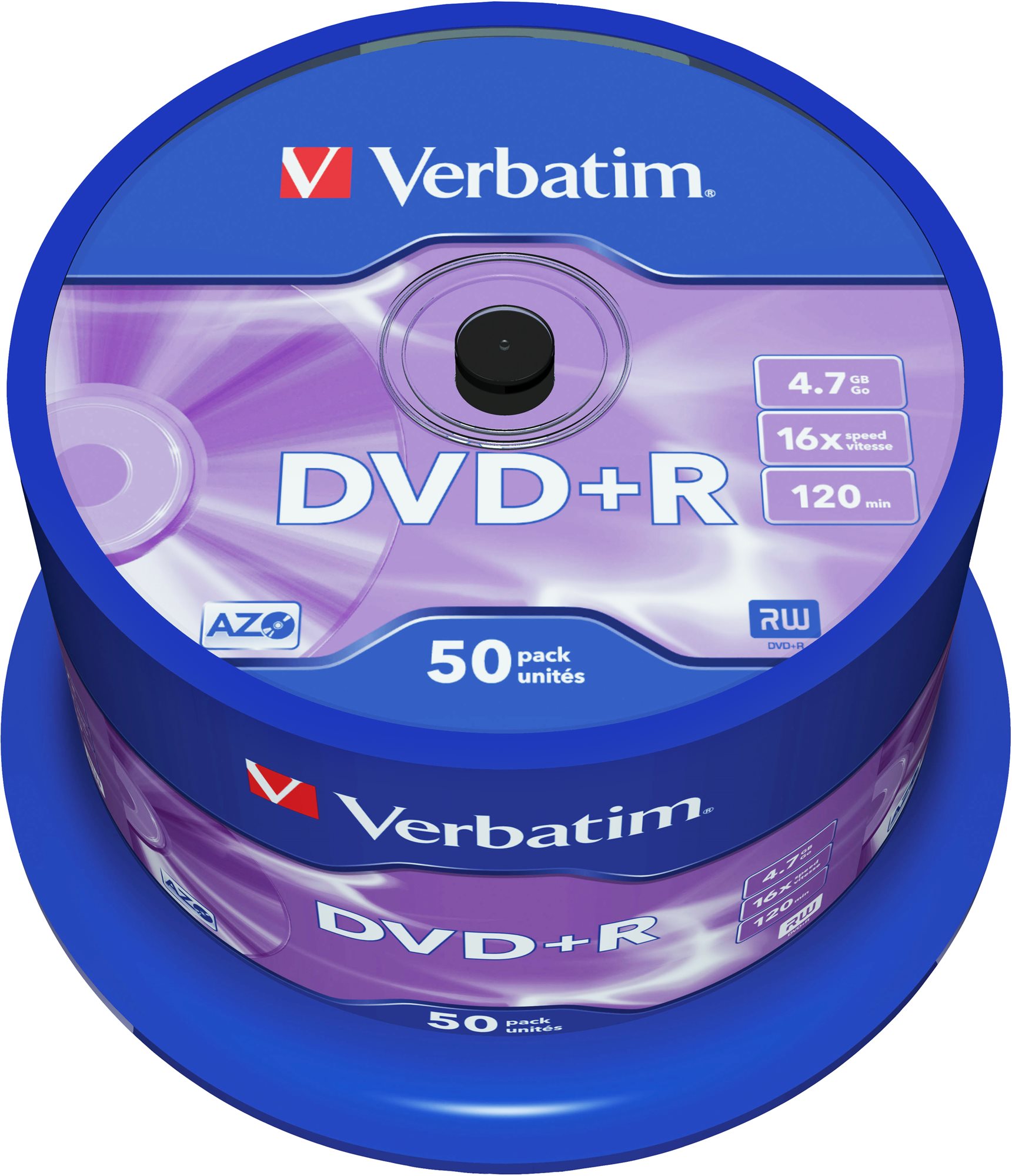 Verbatim DVD+R 16x, 50ks CakeBox
