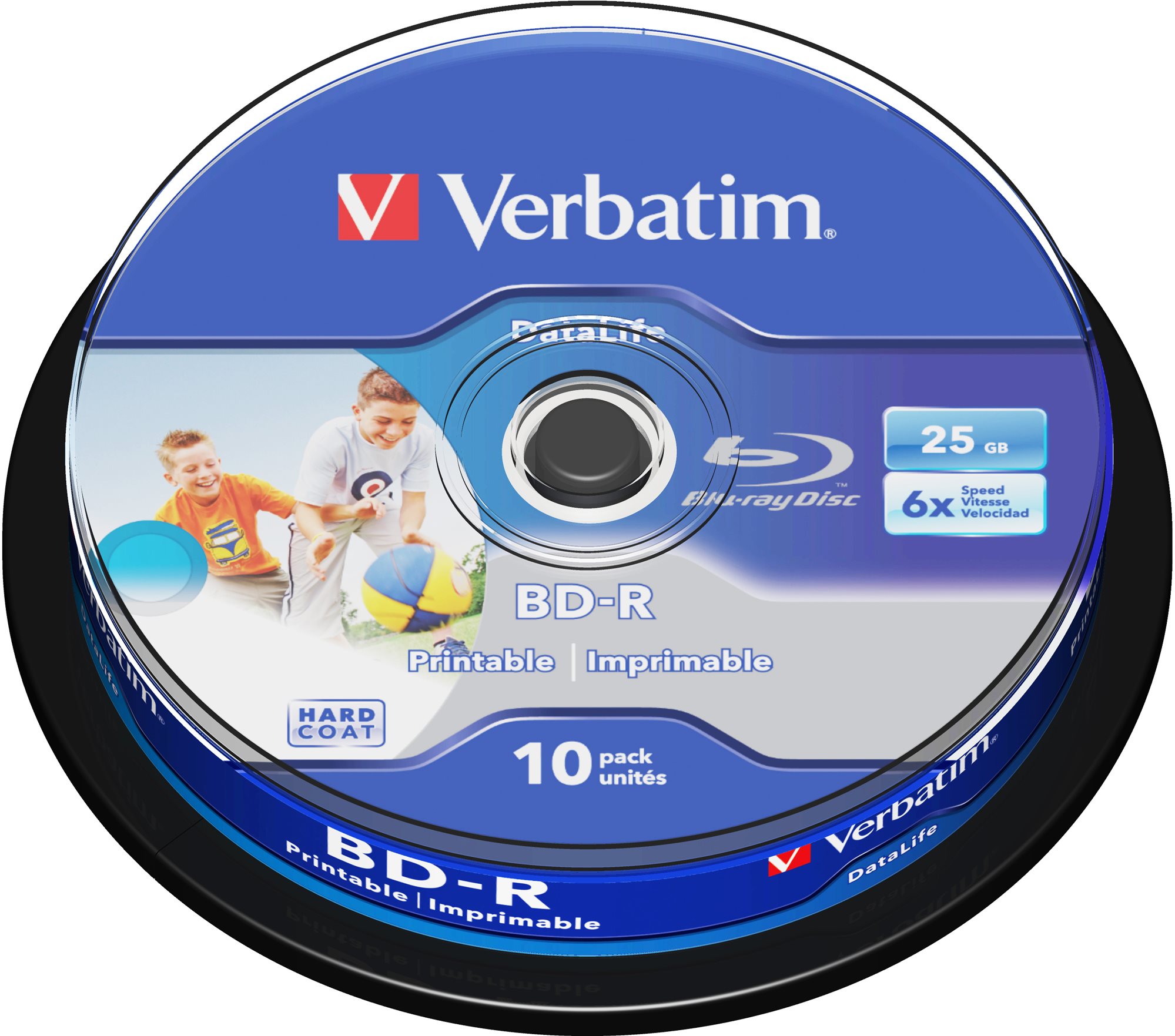 Verbatim BD-R SL 25GB Printable, 10ks CakeBox