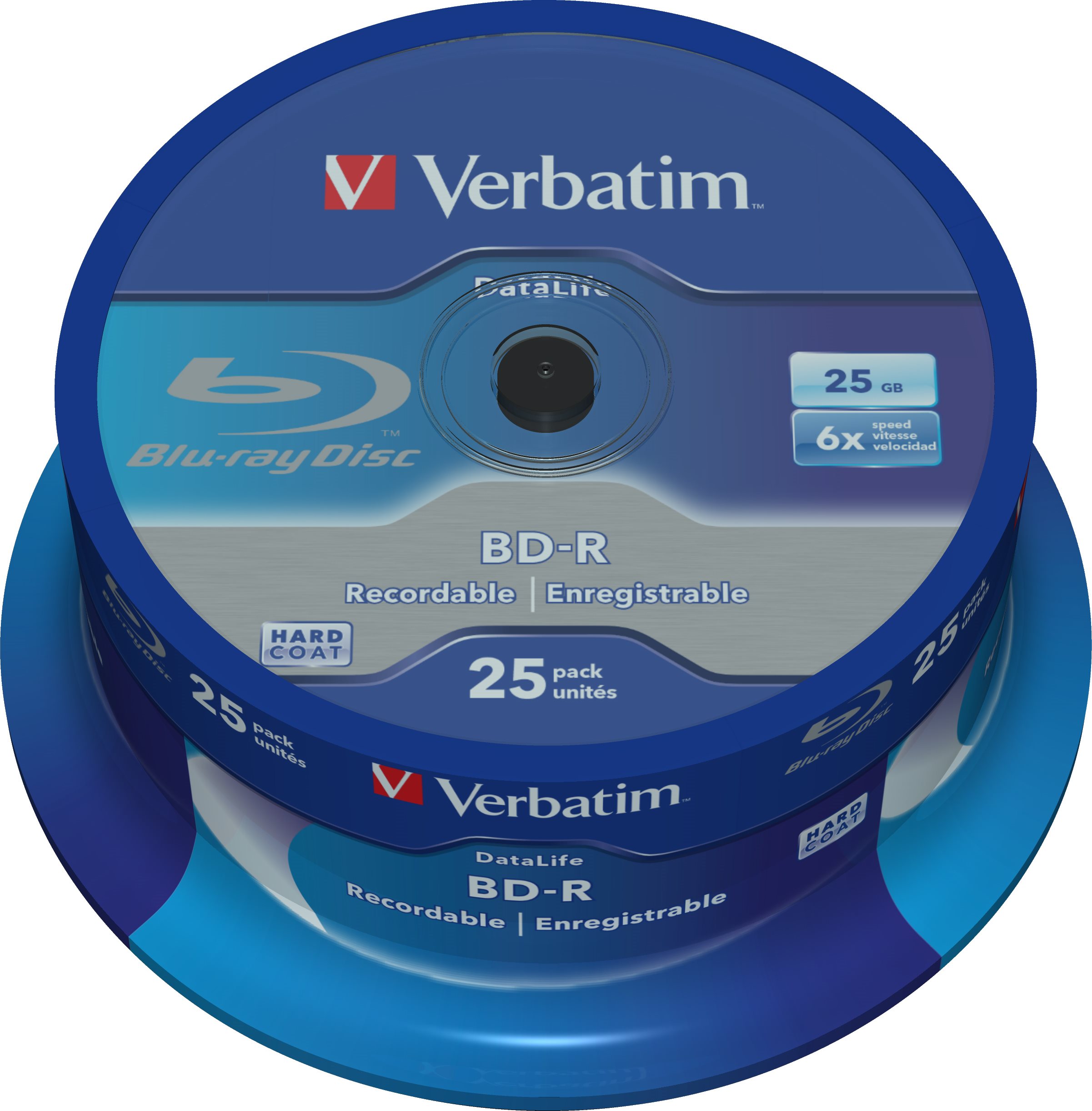 VERBATIM BD-R SL DataLife 25GB, 6×, spindle 25 ks