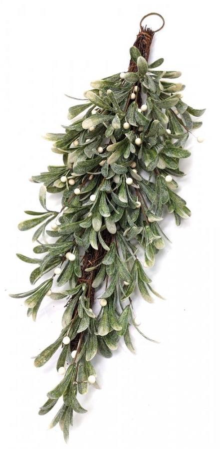 GOBA Vianočná dekorácia – závesná, imelo, 71 cm