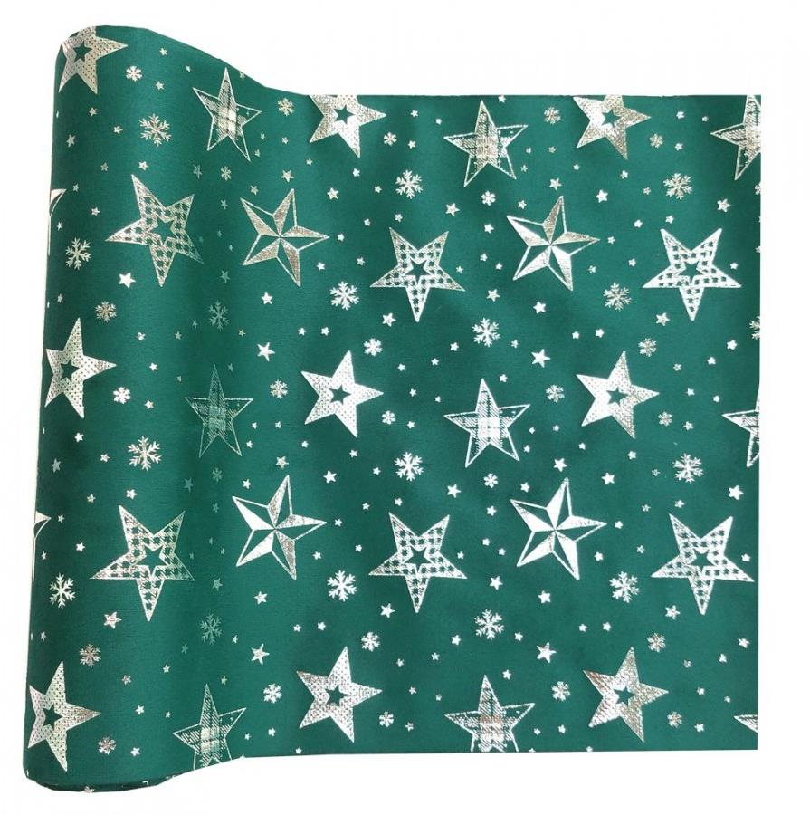 Goba Behúň zamatový s hviezdami, zelený 28 cm × 3 m