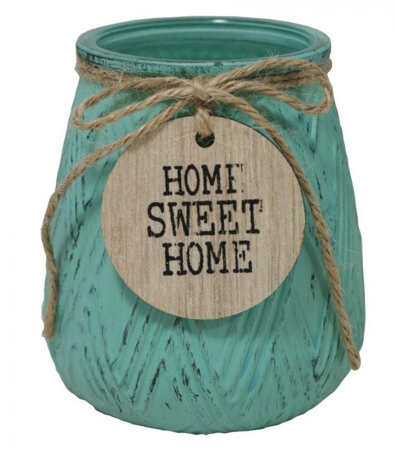 GOBA skleněný malý Home Sweet Home zelený
