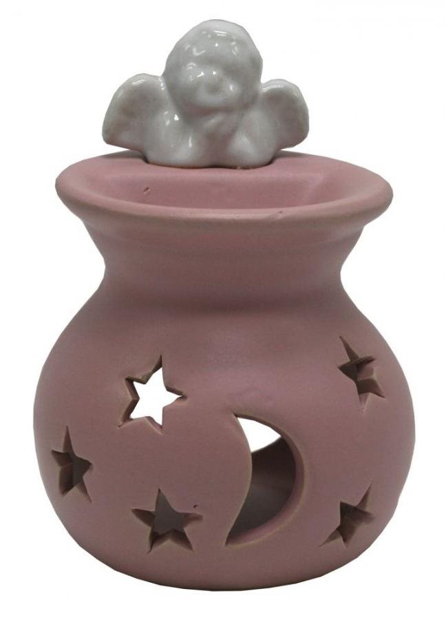 Goba vánoční Aroma lampa růžová s andělem