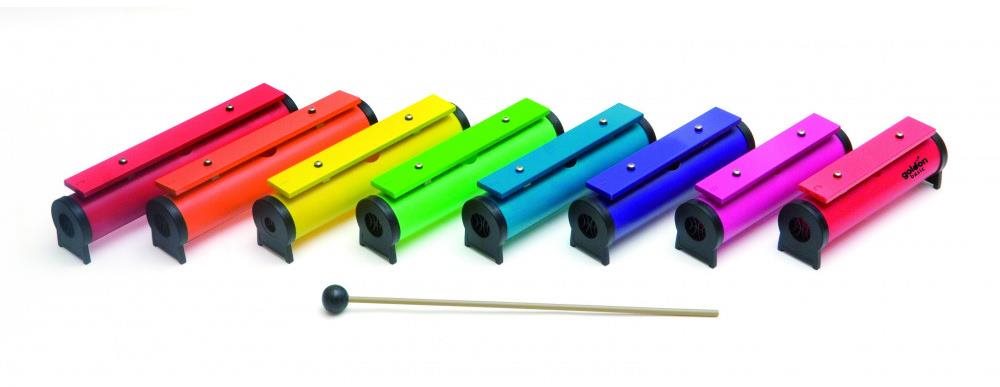 Goldon 8 hracích kameňov Boomwhackers v nylonovej taške