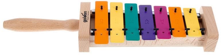 Goldon pentatonický metalofón vo farbách Boomwhackers