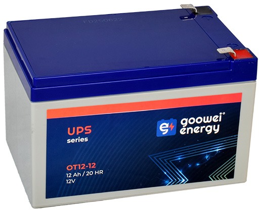GOOWEI ENERGY Bezúdržbový olovený akumulátor AGM OT12-12 F2, 12 V, 12 Ah