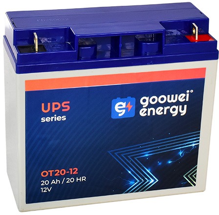 GOOWEI ENERGY Bezúdržbový olovený akumulátor AGM OT20-12 L1, 12 V, 20 Ah