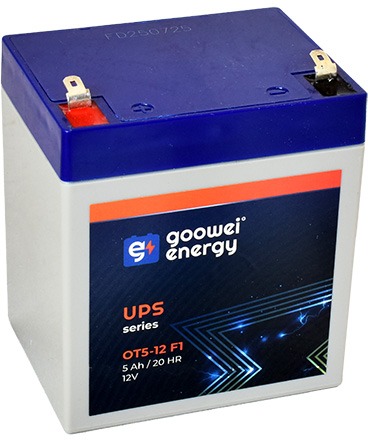 GOOWEI ENERGY Bezúdržbový olovený akumulátor AGM OT5-12 F1, 12 V, 5 Ah