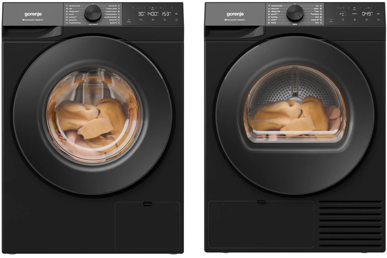 GORENJE WG484A31B + GORENJE DG48DB NatureDry