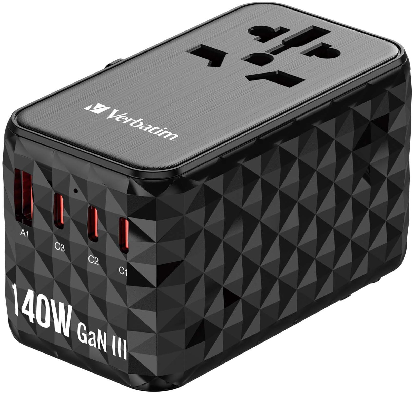 VERBATIM UTA-10 GaN III Universal Travel Adapter 140 W