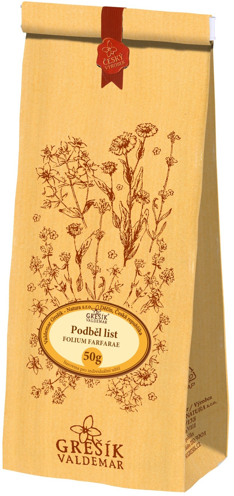 Grešík Valdemar Podbeľ list 50 g