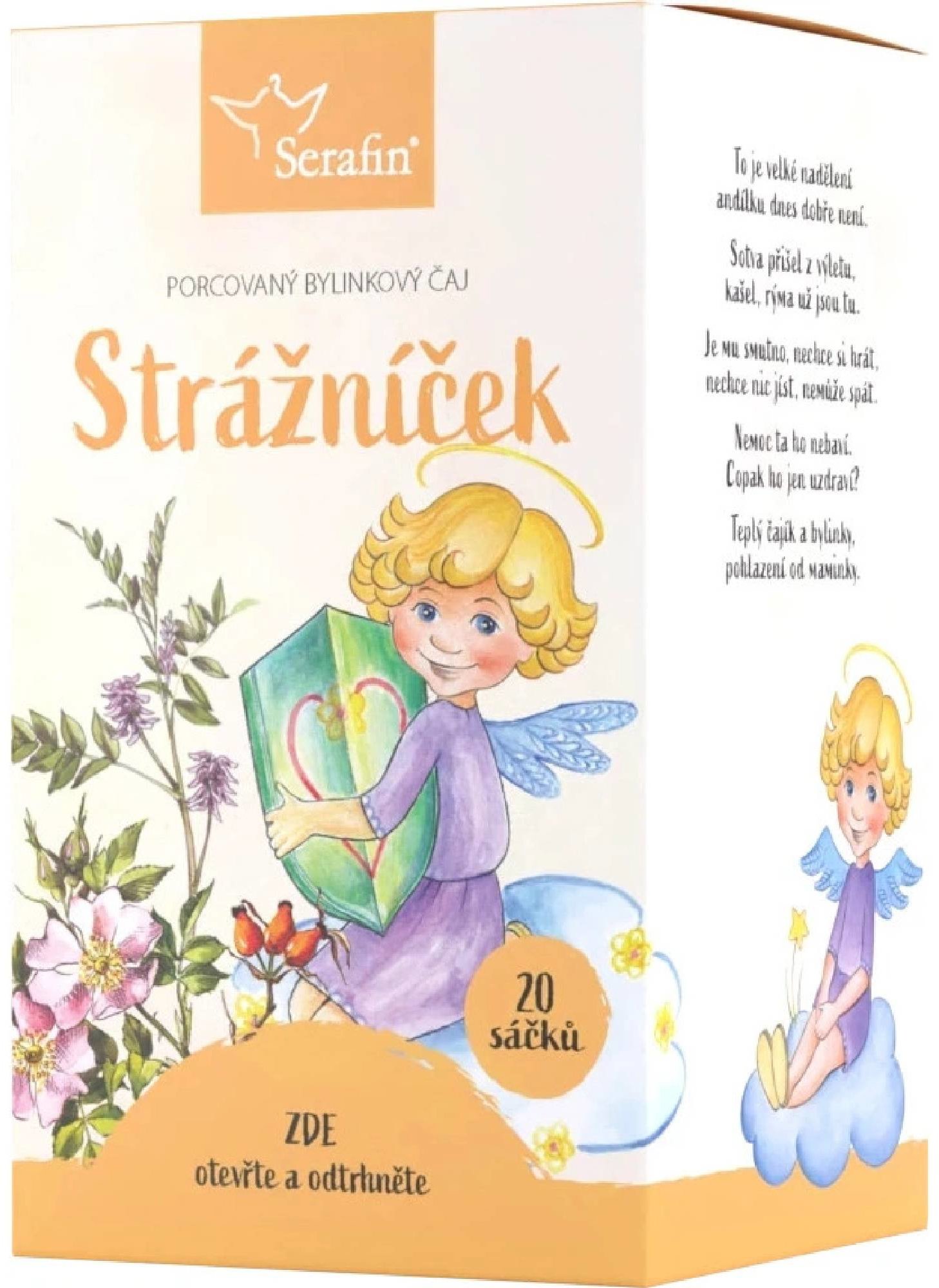 Serafin Strážniček – bylinný čaj detský 20× 1,5 g porciovaný