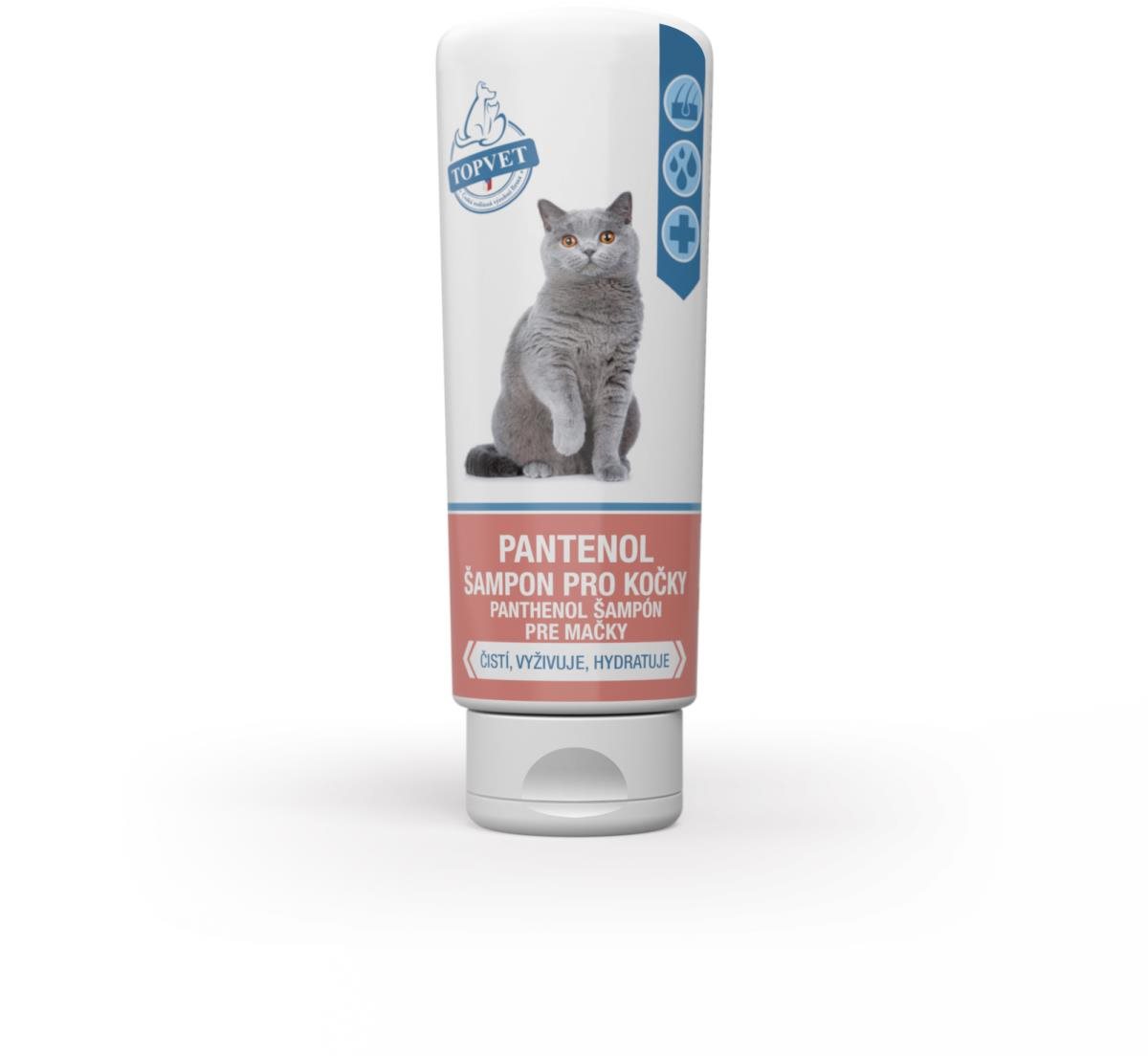 Topvet Pantenol šampón pre mačky 200 ml