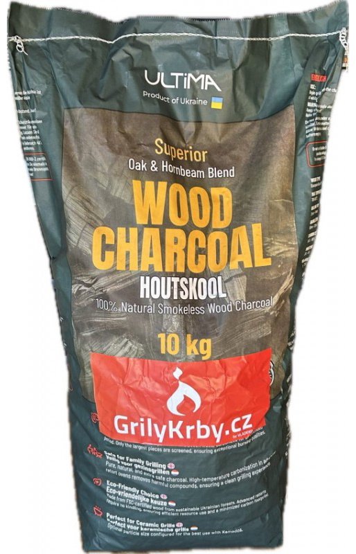 GrilyKrby Bezdymové drevené uhlie Superior 10 kg