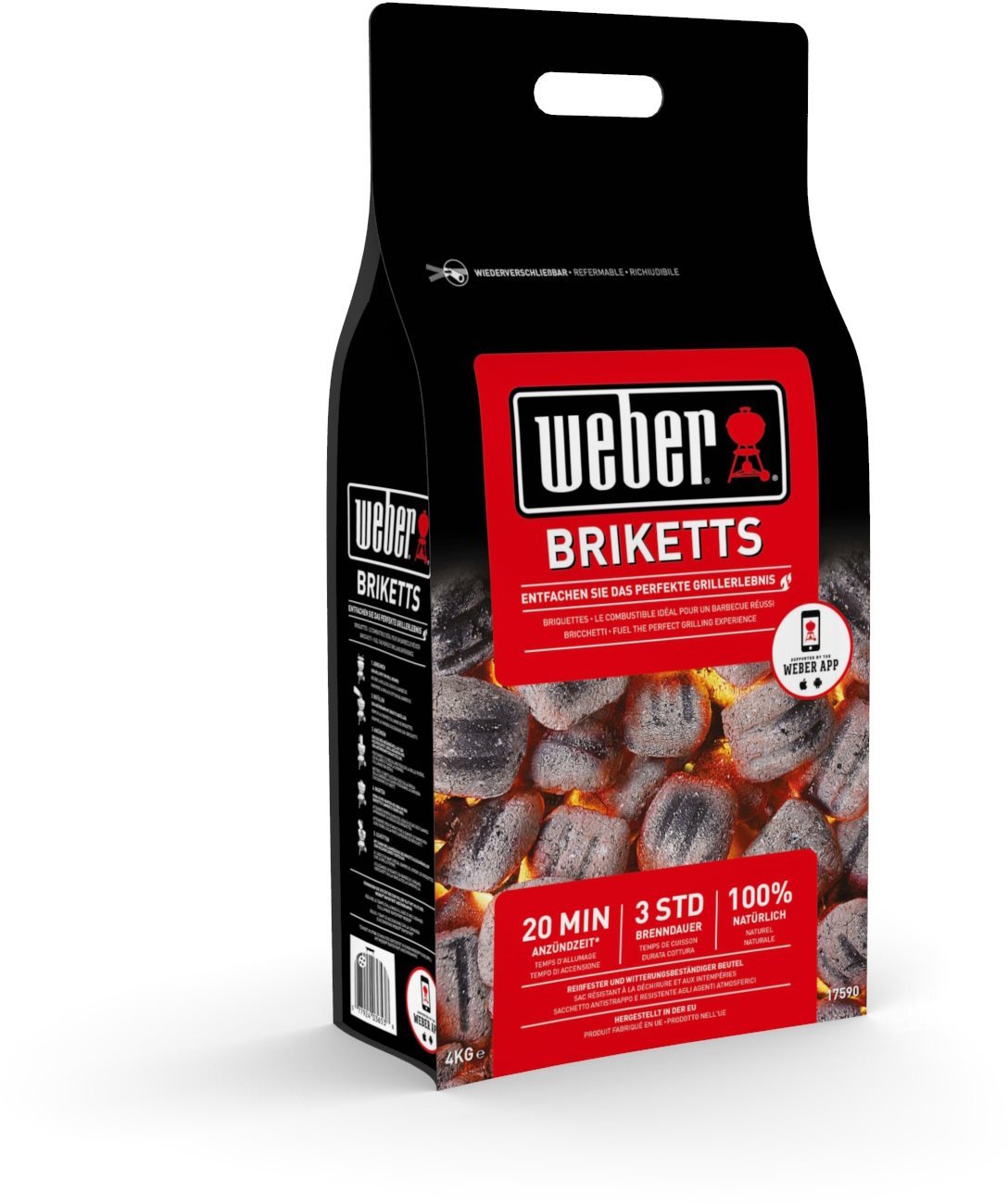 WEBER Brikety, 4 kg