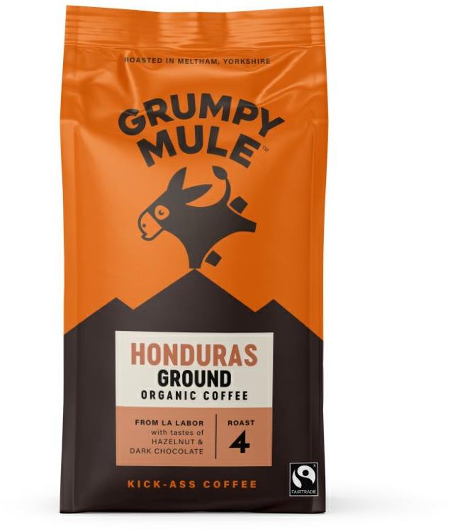 Grumpy Mule BIO Honduras SCA 82+, mletá, Arabica, 200 g