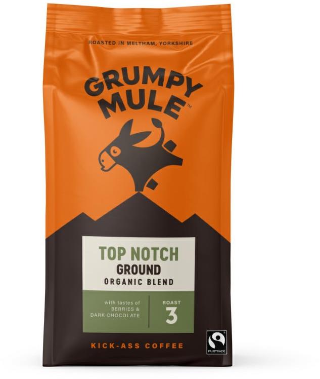Grumpy Mule BIO Top Notch, mletá, Arabica, 200 g