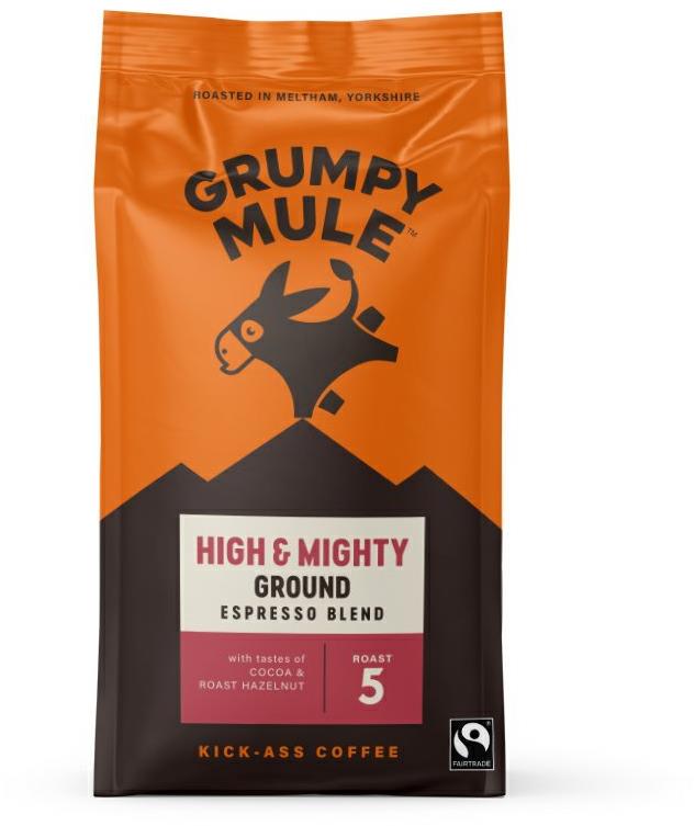 Grumpy Mule High & Mighty, mletá, Arabica, 200 g