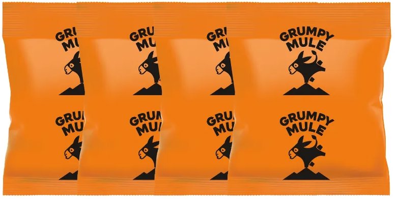 Grumpy Mule Kick Ass Blend SCA 82+, mletá, Arabica, 50× 70 g