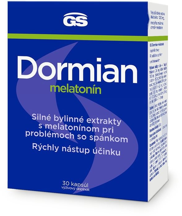 GS Dormian Melatonín, 30 kapsúl