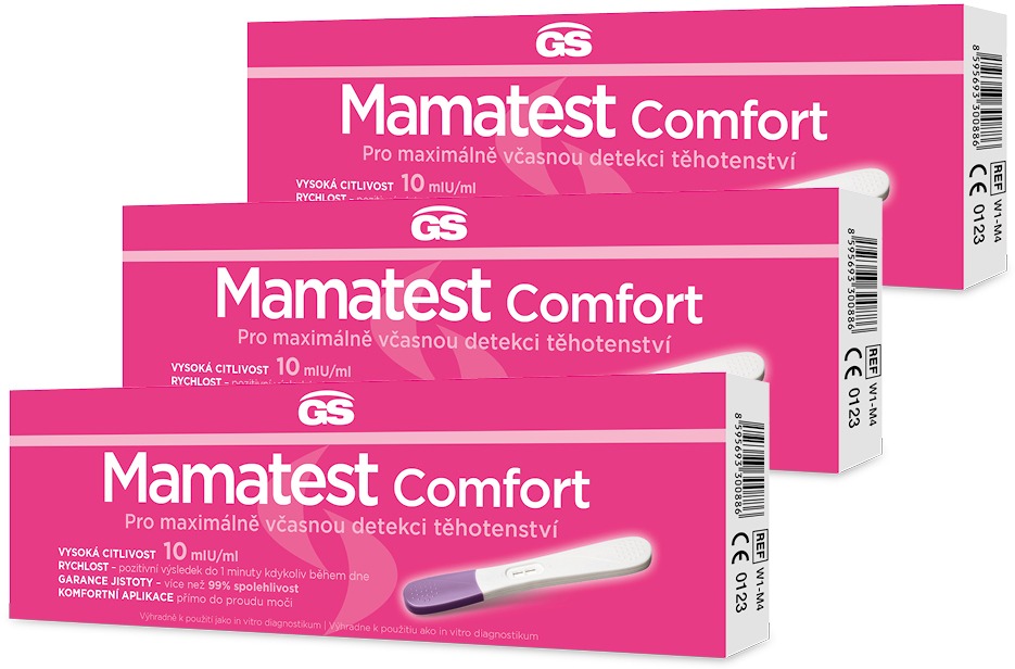 GS Mamatest Comfort Tehotenský test 3 ks