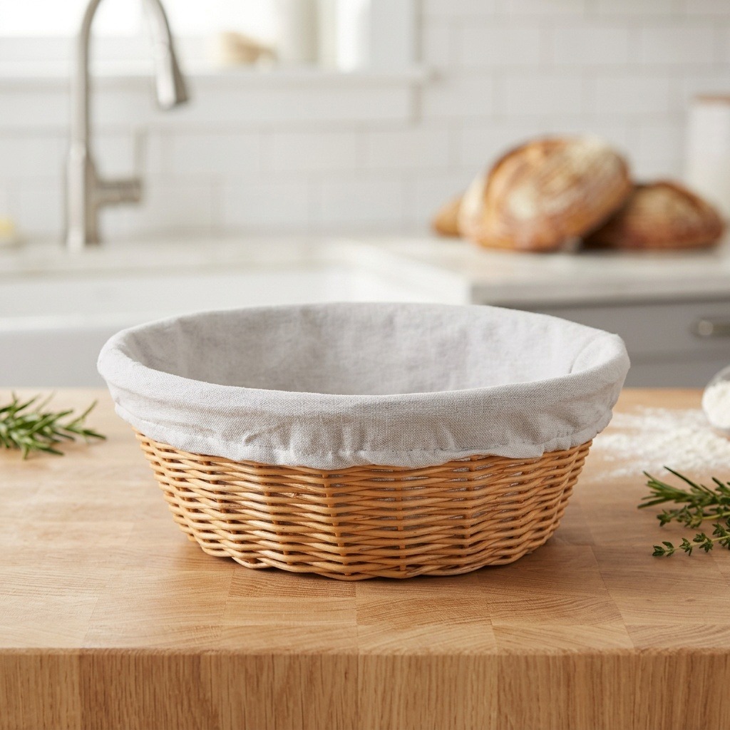 Kesper Pletený kôš na chlieb okrúhly 25 cm, plastový