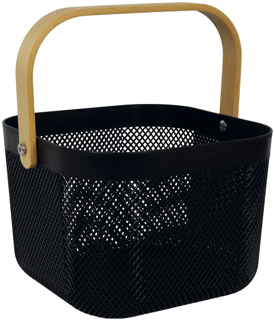 Gastro Košík s bambusovou rukoväťou, kov, výška 237 mm, priemer 242 mm