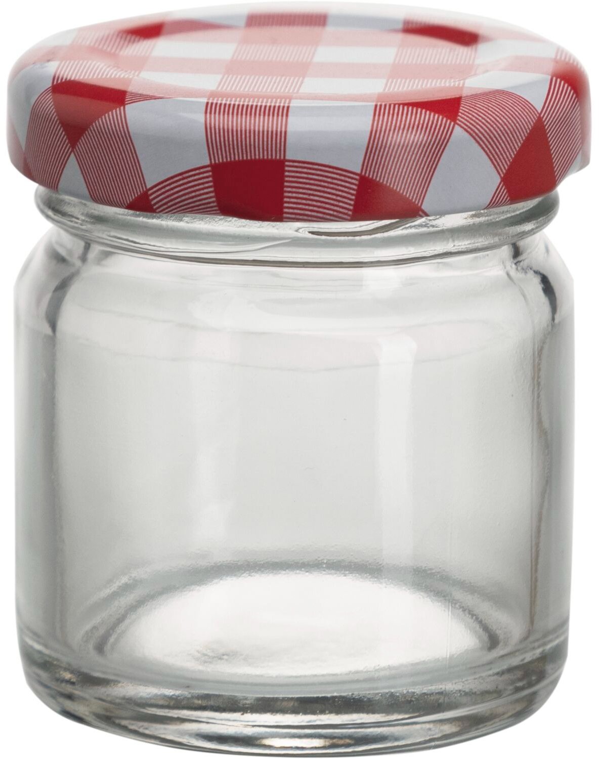 Gastro Zaváracie poháre s viečkom káro 41 ml, TO43, 8 ks