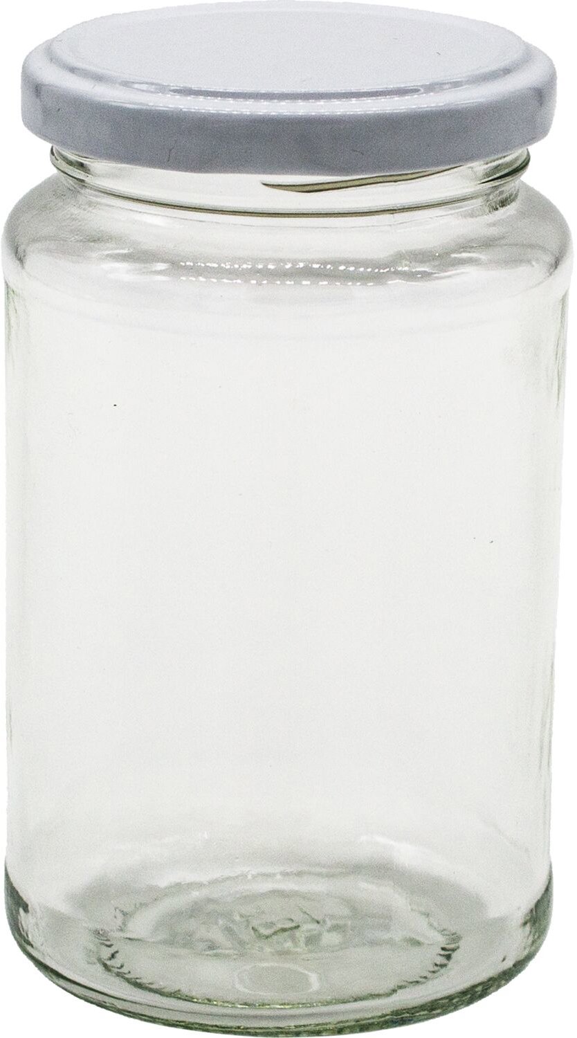 Gastro Súprava 6 ks zaváracích pohárov 370 ml, biele viečko