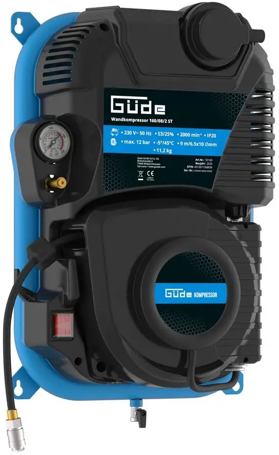 GÜDE Nástenný kompresor GWK 160/08/2 ST