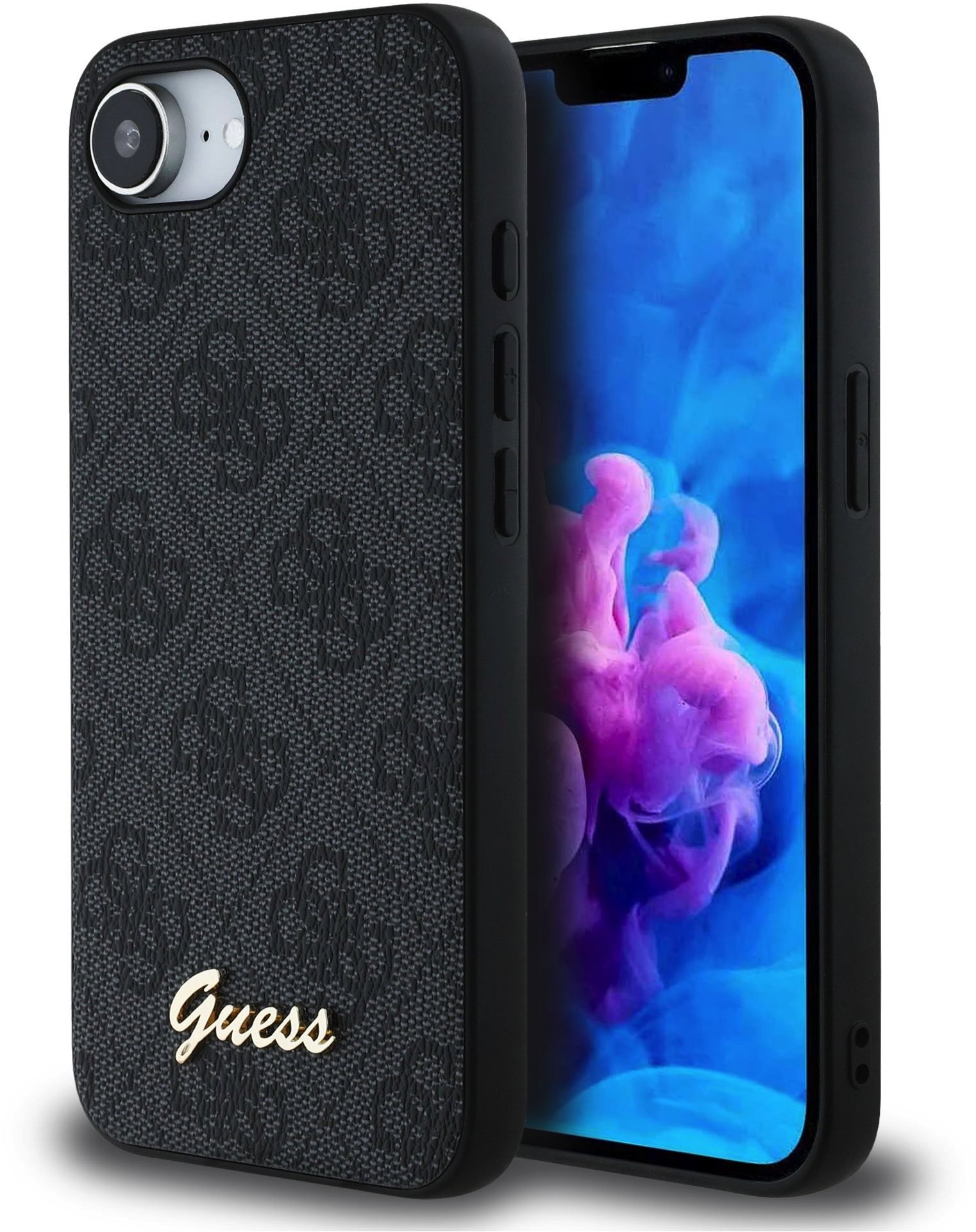 Guess 4G Script Logo MagSafe Zadný Kryt pre iPhone 16e/17e Grey