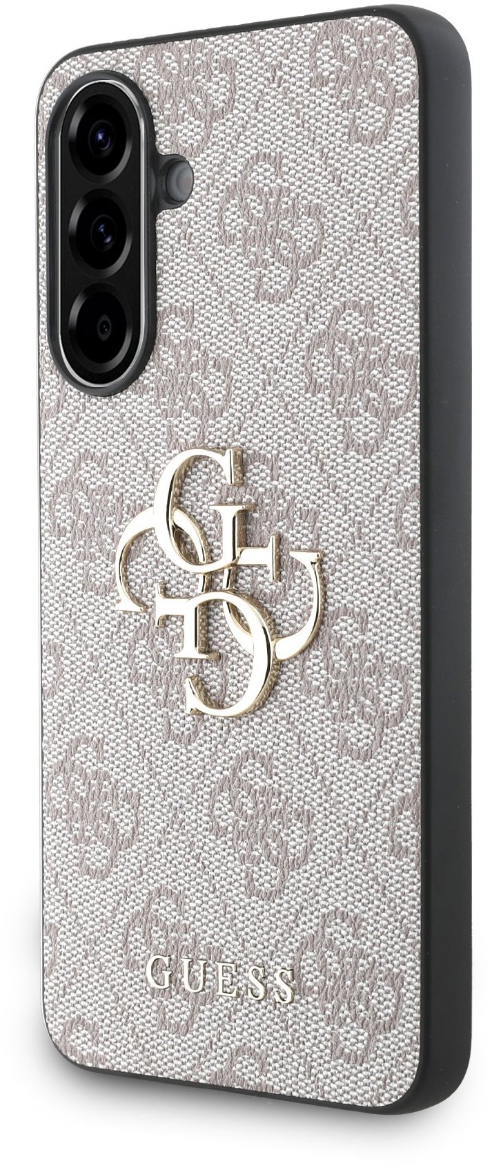 Guess PU 4G Metal Logo Zadný Kryt na Samsung Galaxy A36 Pink
