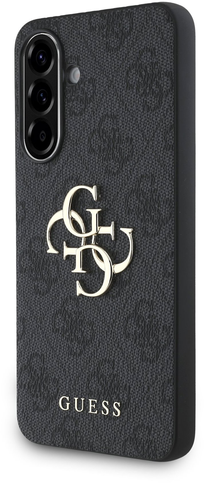 Guess PU 4G Metal Logo Zadný Kryt na Samsung Galaxy A56 Grey