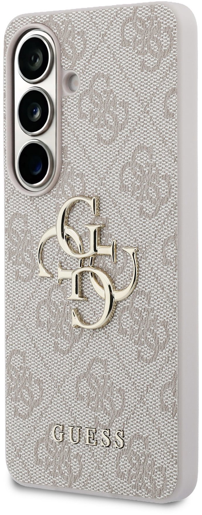 Guess PU 4G Metal Logo Zadný Kryt na Samsung Galaxy S26 Pink