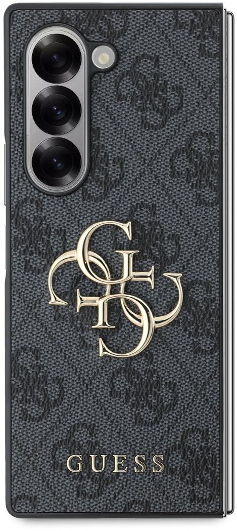 Guess PU 4G Metal Logo Zadný Kryt na Samsung Galaxy Z Fold6 Grey